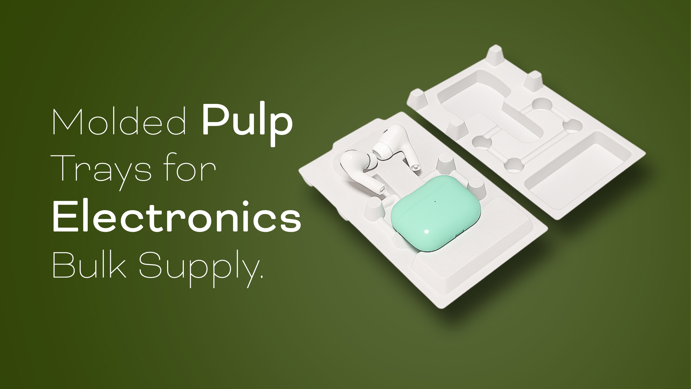 Molded Pulp Trays for Electronics Bulk Supply 